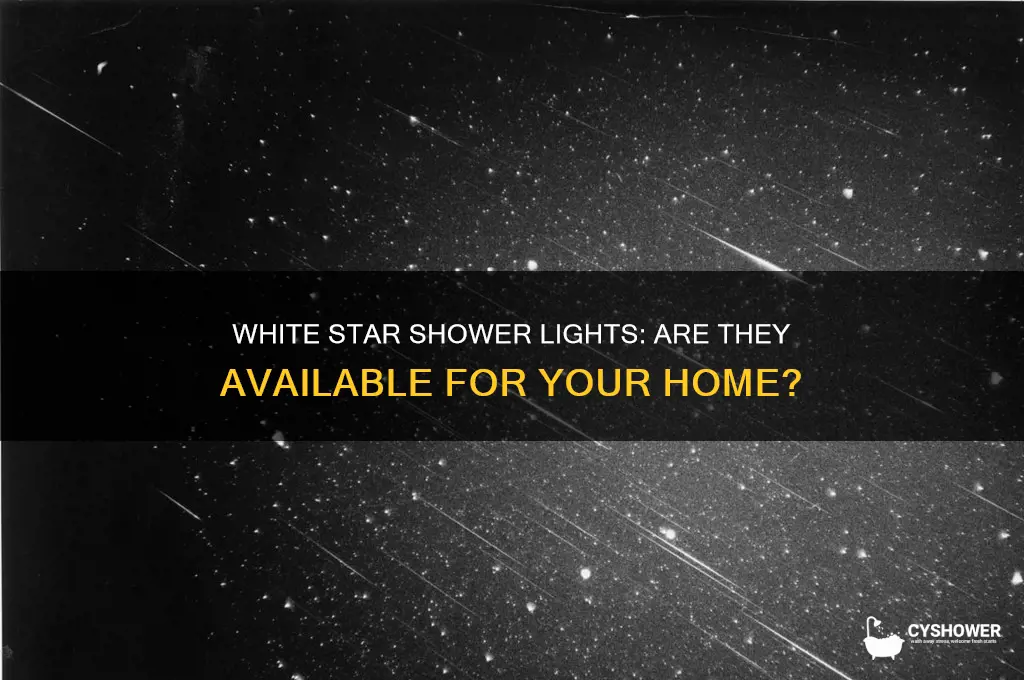 can you get star shower in white lights