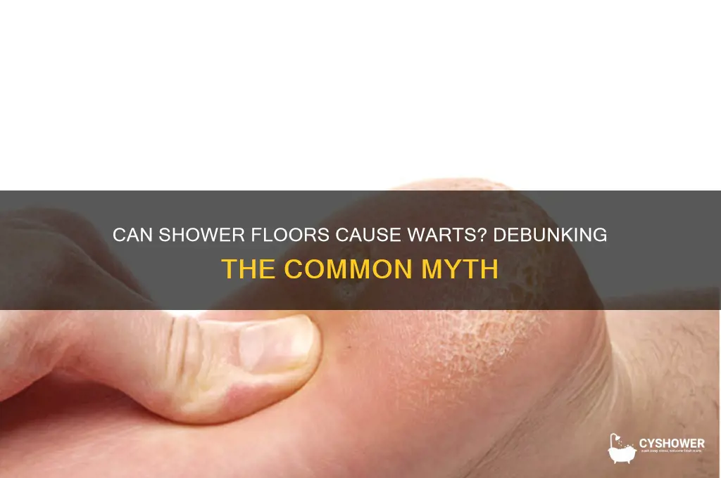 can you get warts from a shower floor