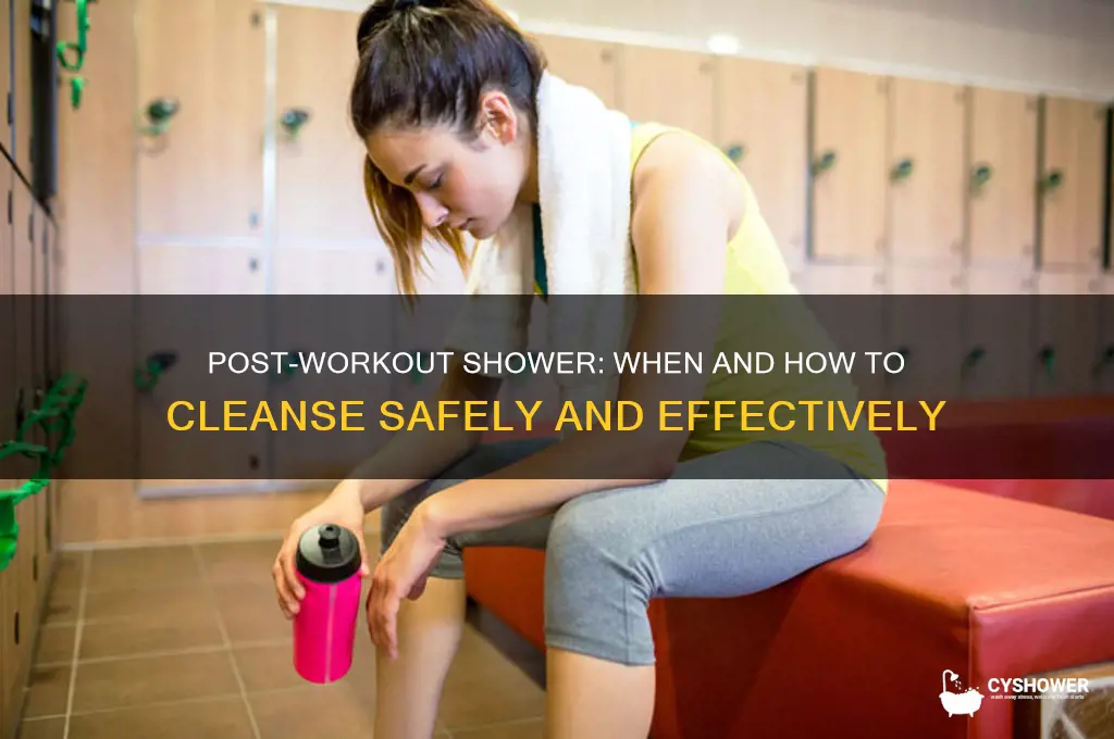 can you go shower after workout