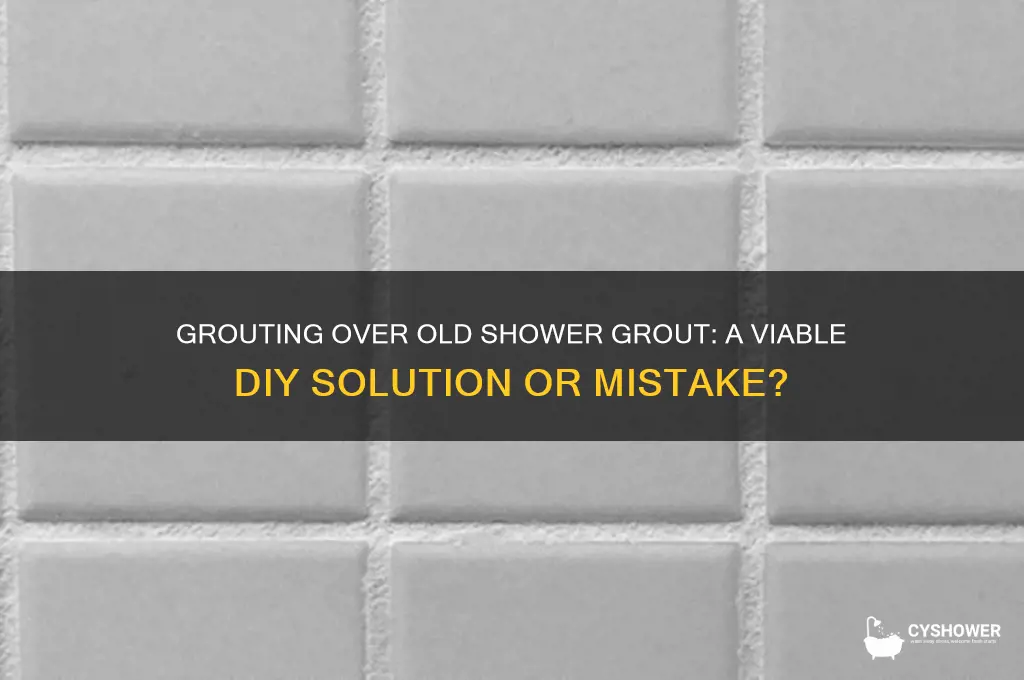 can you grout over existing grout in shower
