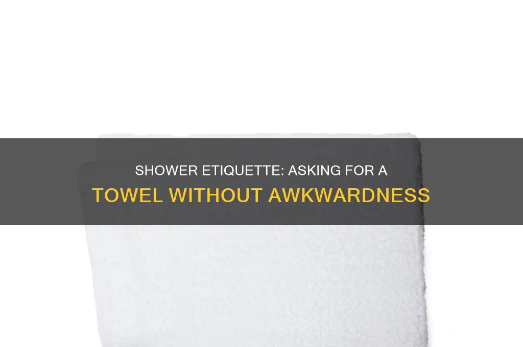 can you hand me a towel girl in shower