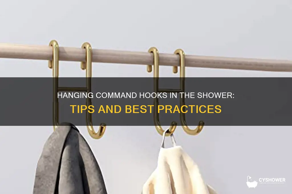 can you hang command hooks in the shower