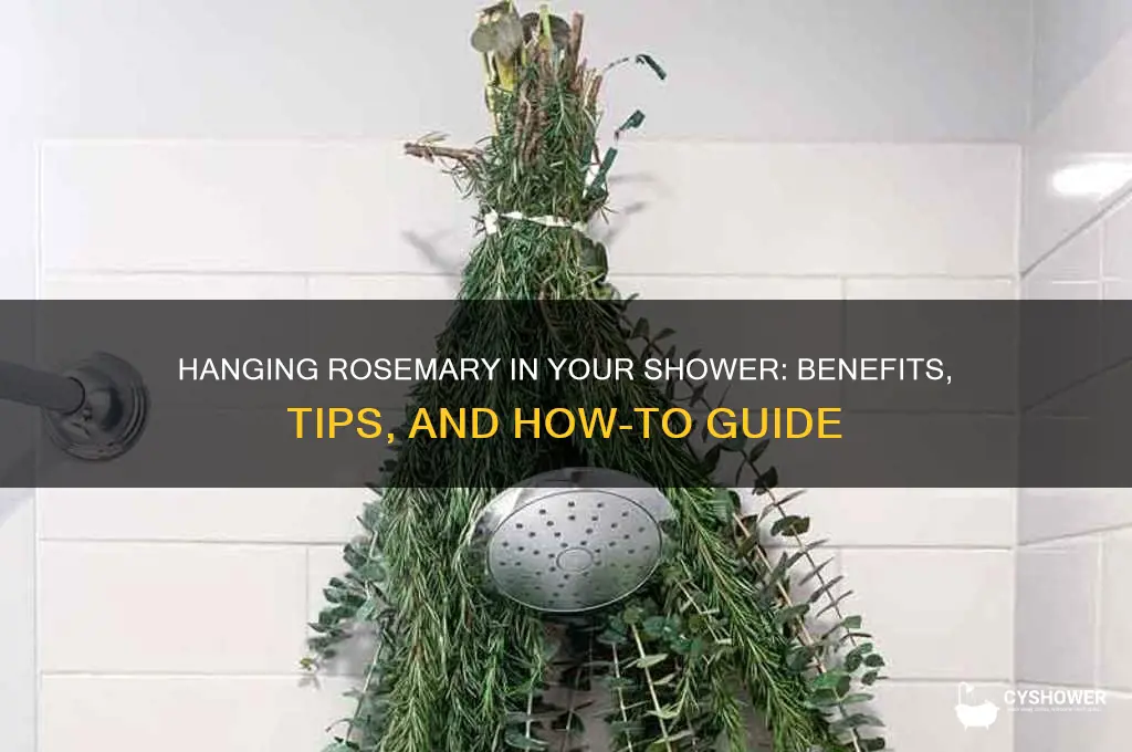 can you hang rosemary in the shower