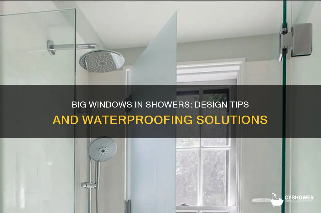 can you have a big window in a shower