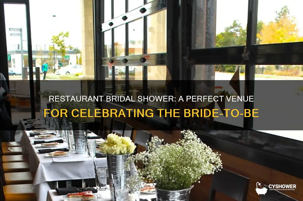 can you have a bridal shower at a restaurant