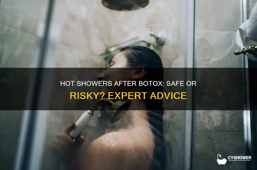 can you have a hot shower after botox