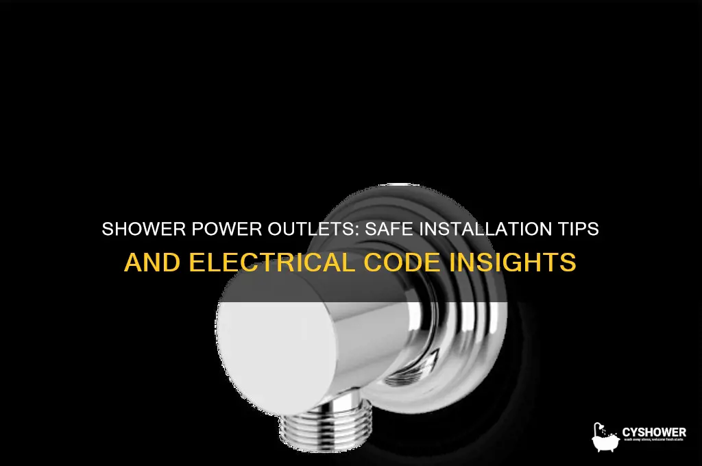 can you have a power outlet in a shower