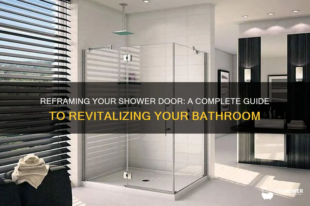 can you have a shower door reframed