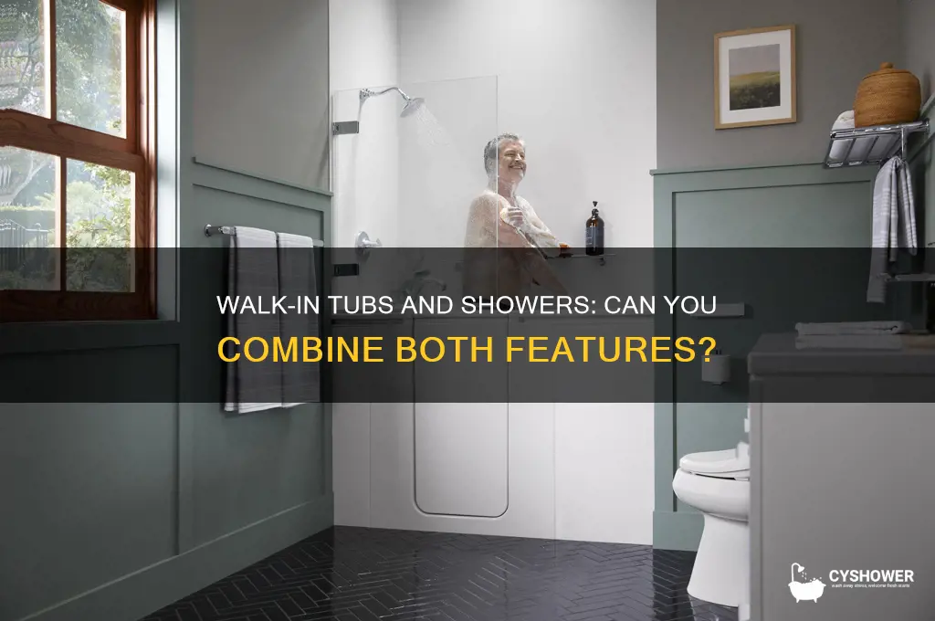 can you have a shower in a walk in tub