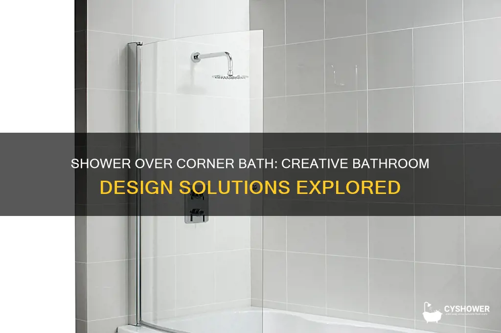 can you have a shower over a corner bath