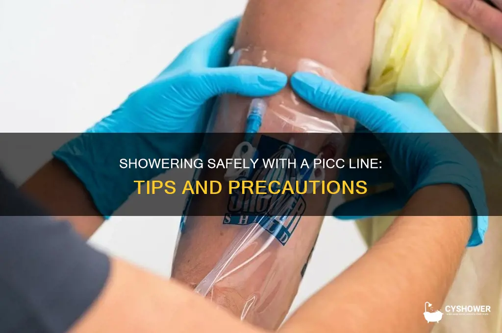 can you have a shower with a picc line