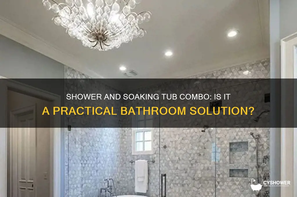 can you have a shower with a soaking tub