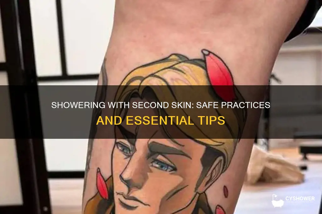 can you have a shower with second skin on