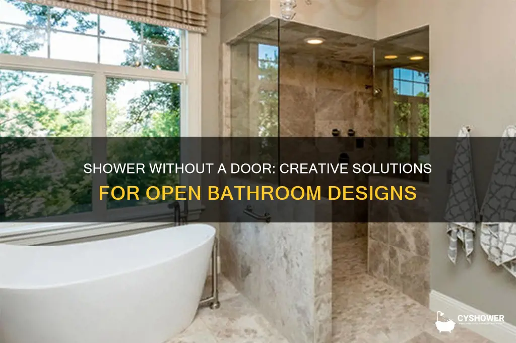 can you have a shower without a door