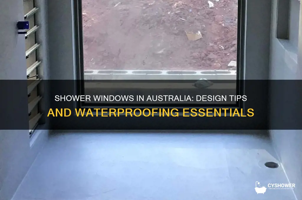 can you have a window in a shower australia
