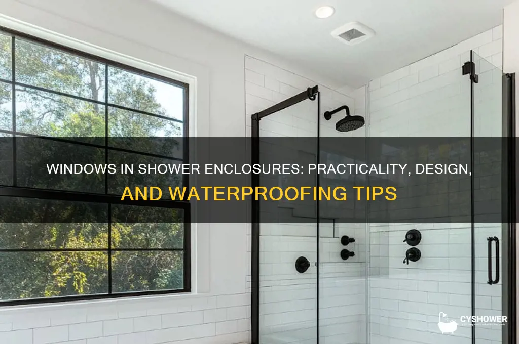 can you have a window in a shower enclosure