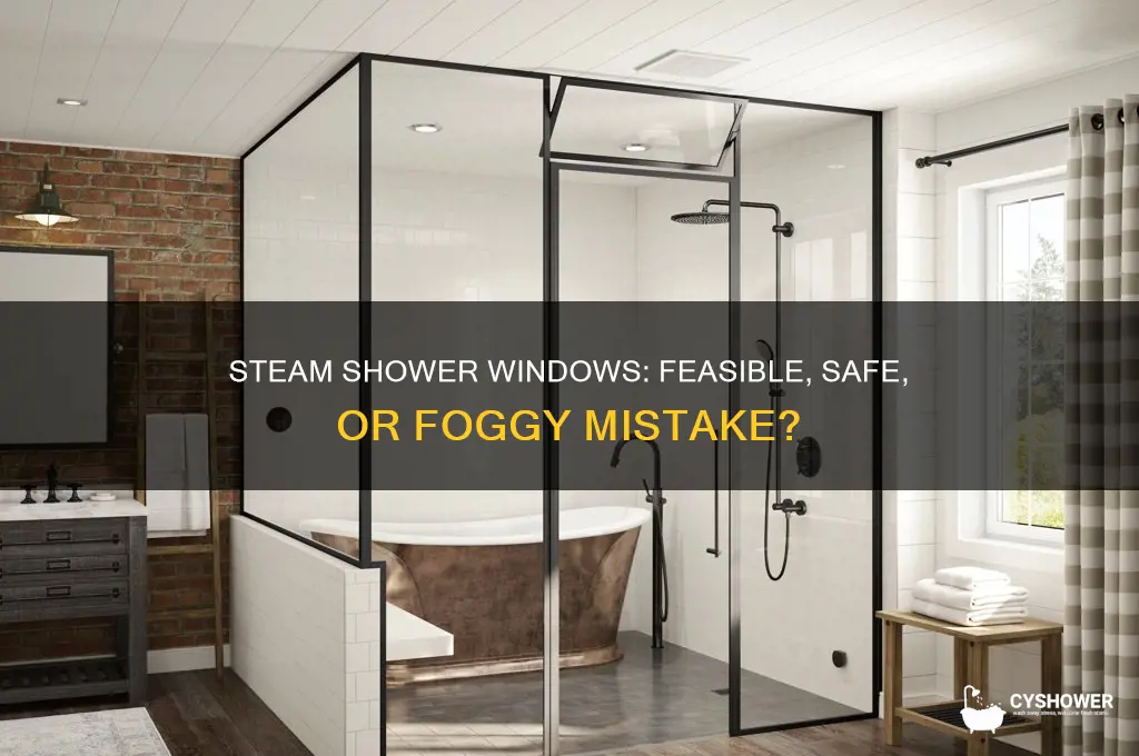 can you have a window in a steam shower