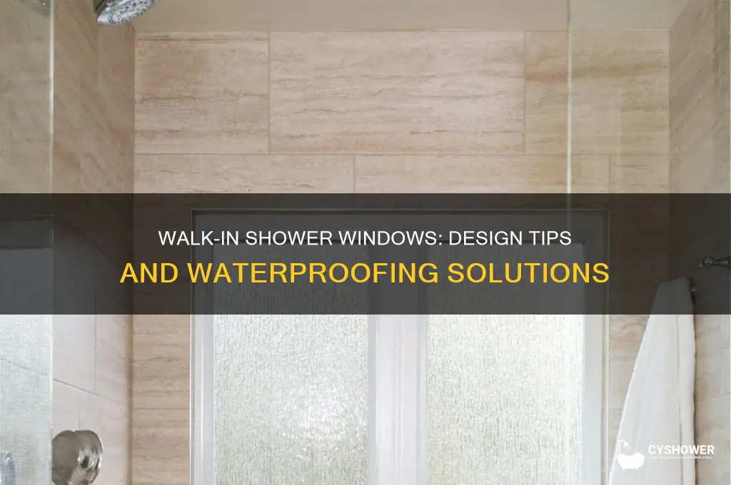 can you have a window in a walk in shower
