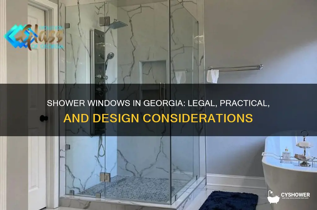 can you have a window in the shower in georgia