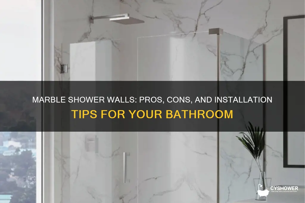 can you have marble shower walls