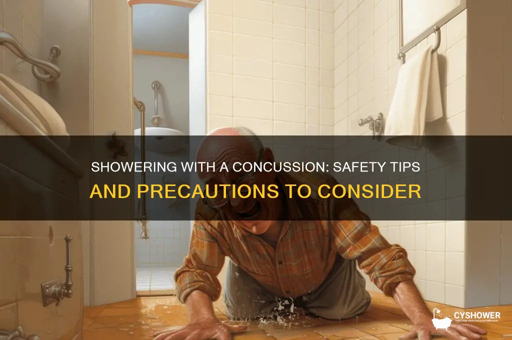 can you have shower s with a con