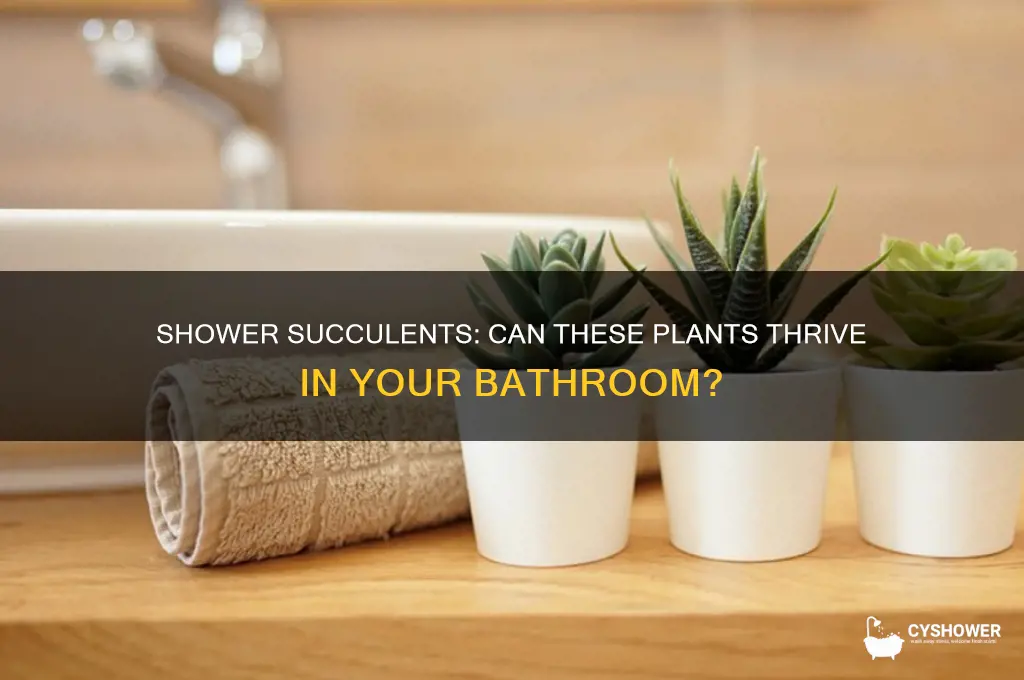 can you have succlents in the shower