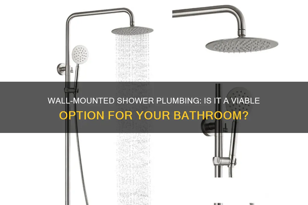 can you have your shower plumbing mounted on wall