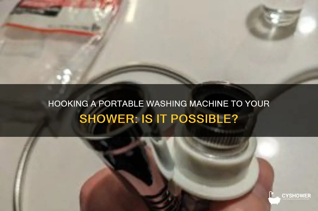 can you hook a portable washing machine to a shower