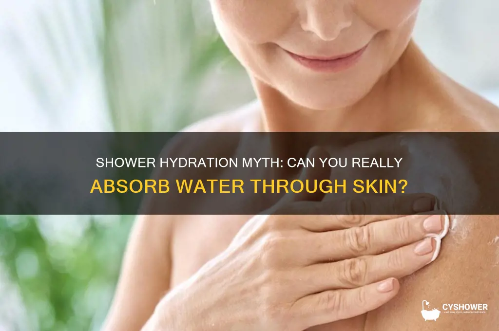 can you hydrate by taking a shower