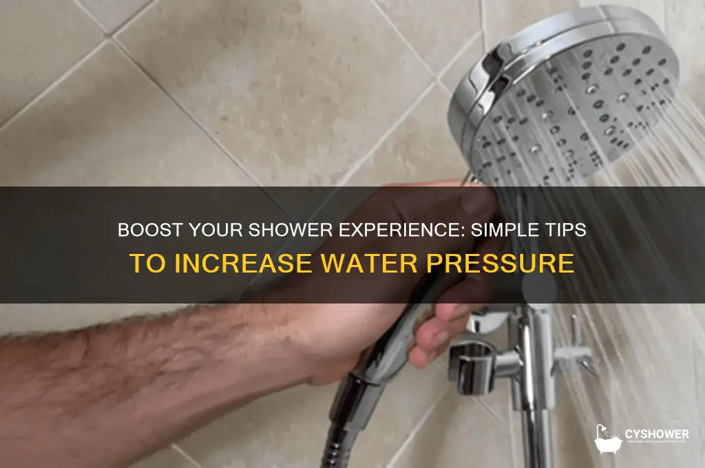 can you improve water pressure in shower