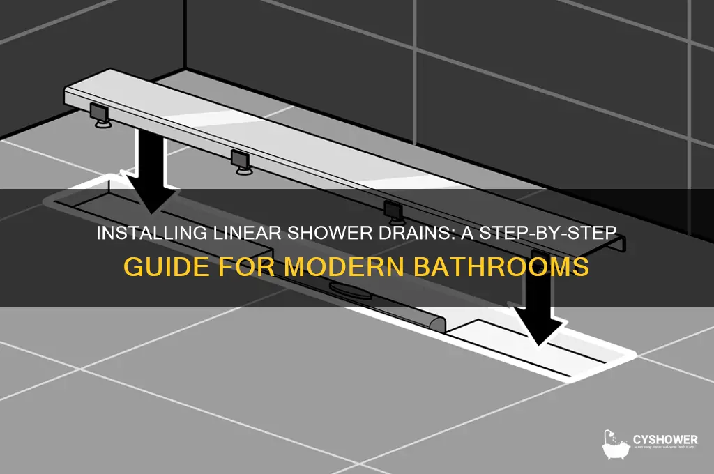 can you include installation of the linear shower drain