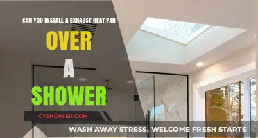 Can You Install an Exhaust Heat Fan Over a Shower?