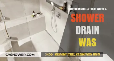 Can You Install a Toilet Where a Shower Drain Was?