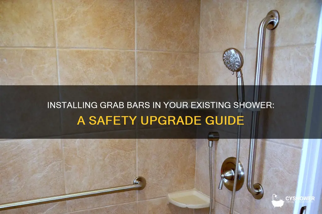can you install grab bars in an existing shower