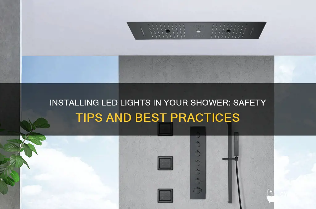 can you install led light in shower
