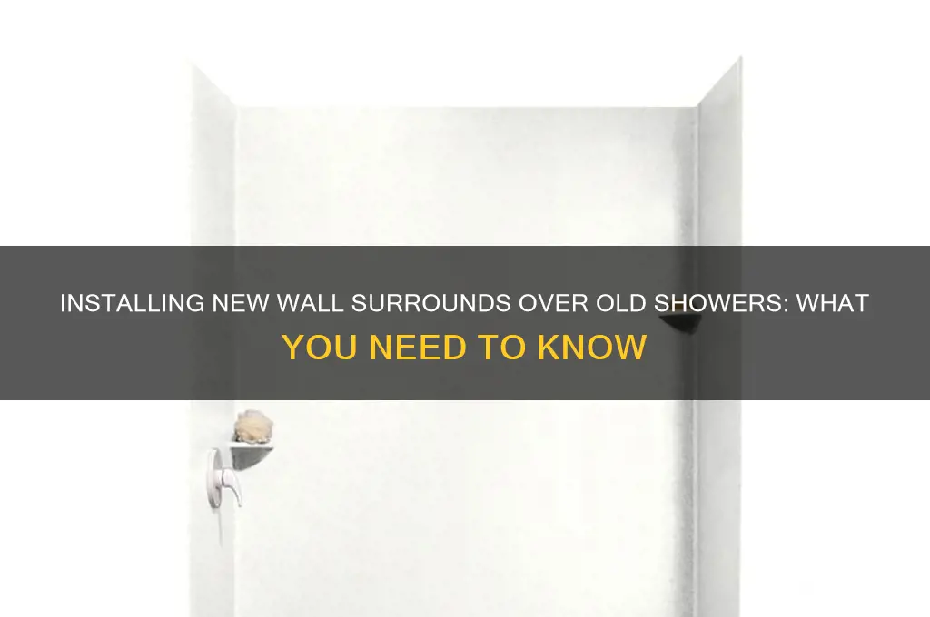 can you install new wall surrounds overold shower