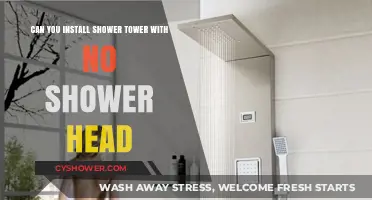 Installing a Shower Tower Without a Shower Head: Is It Possible?