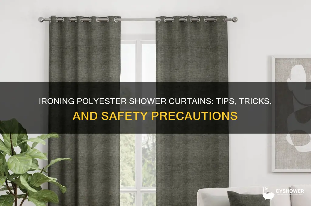 can you iron a polyester shower curtain