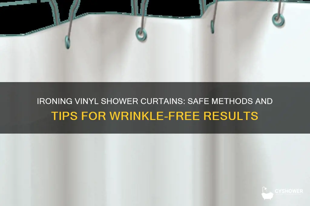 can you iron a vinyl shower curtain