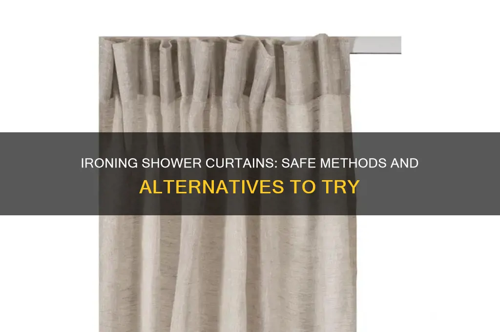 can you iron shower curtains