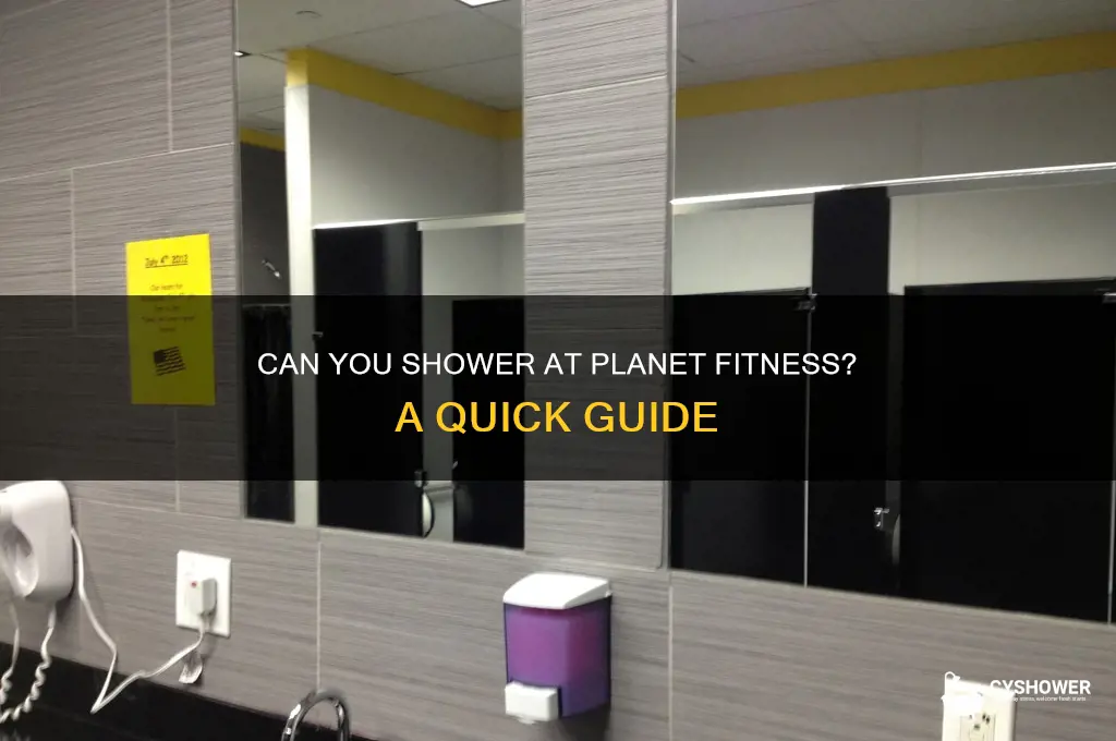 can you just go take shower at planet fitness