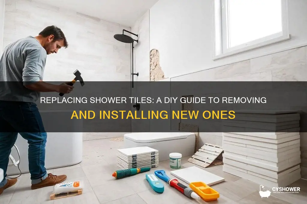 can you just remove the shower tile and replace them