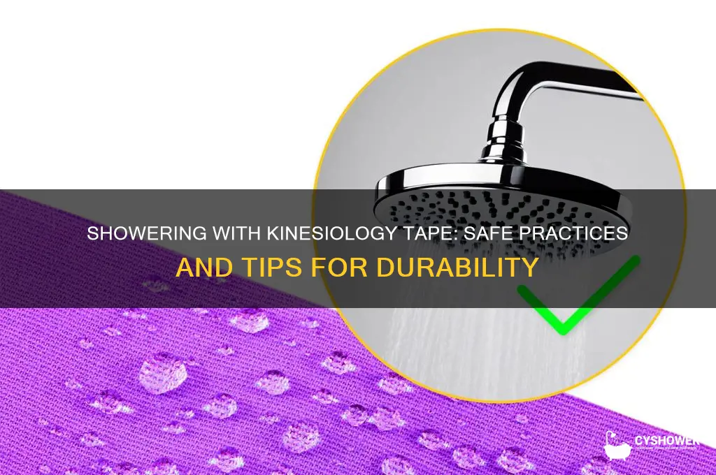 can you keep kinesiology tape on to take a shower