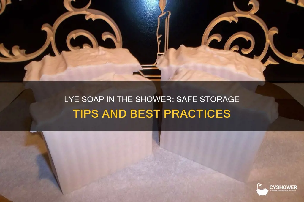 can you keep lye soap in shower