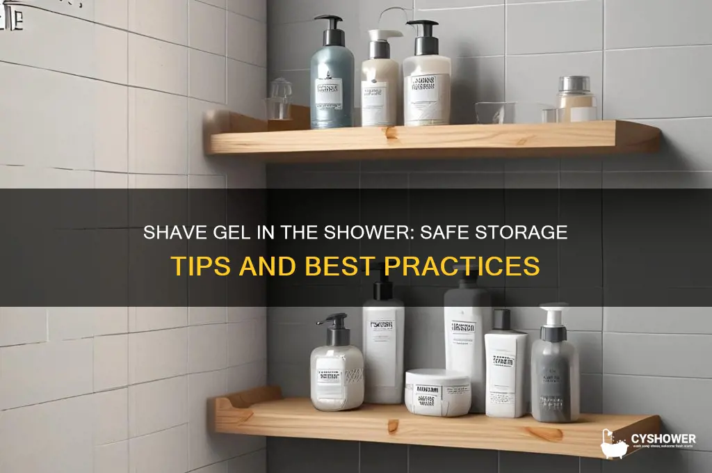can you keep shave gel in the shower