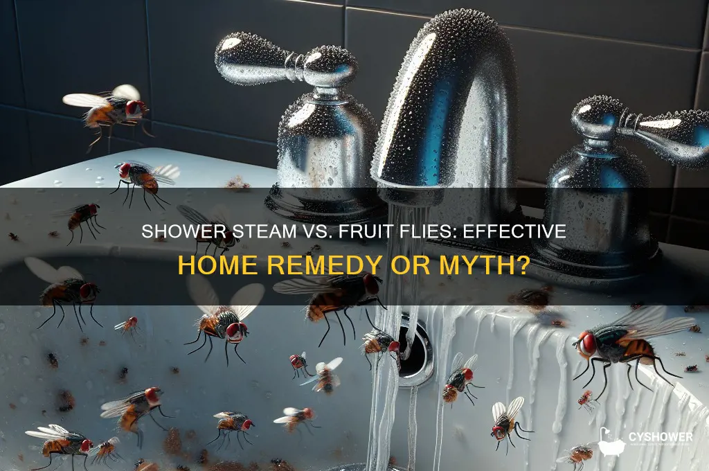 can you kill fruit flies with shower steam