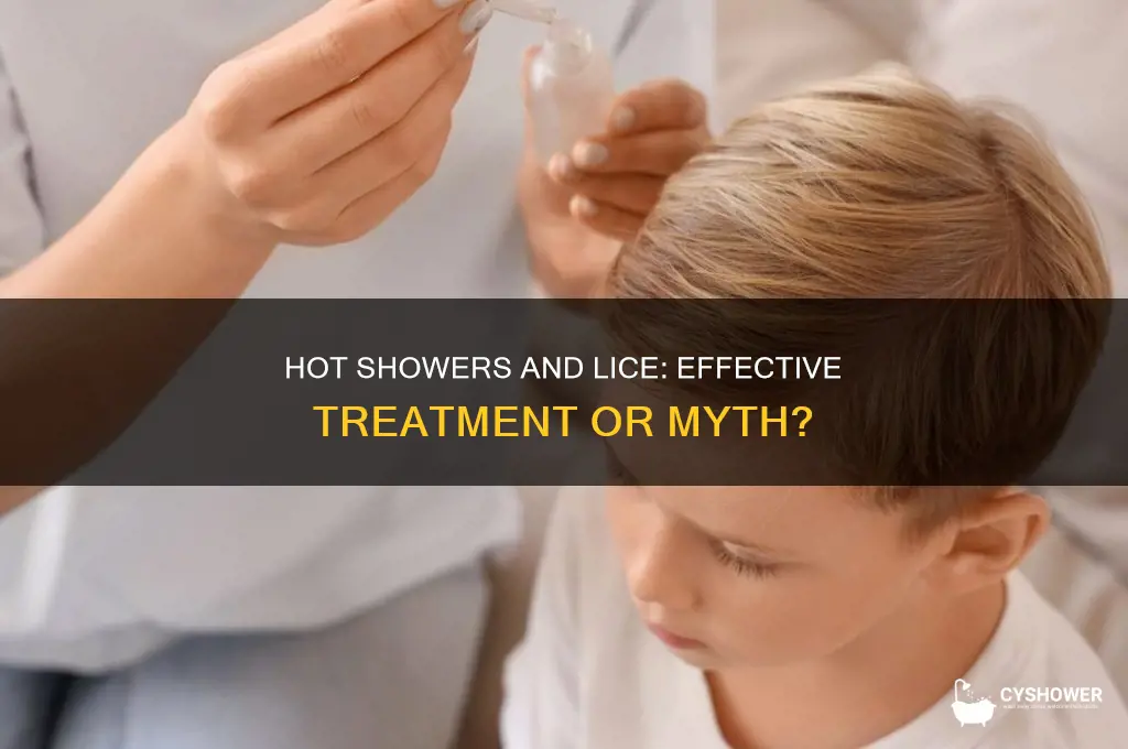 can you kill lice by taking a hot shower