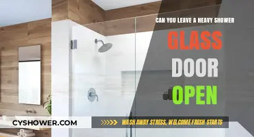 Should You Leave Your Heavy Glass Shower Door Open? Pros and Cons