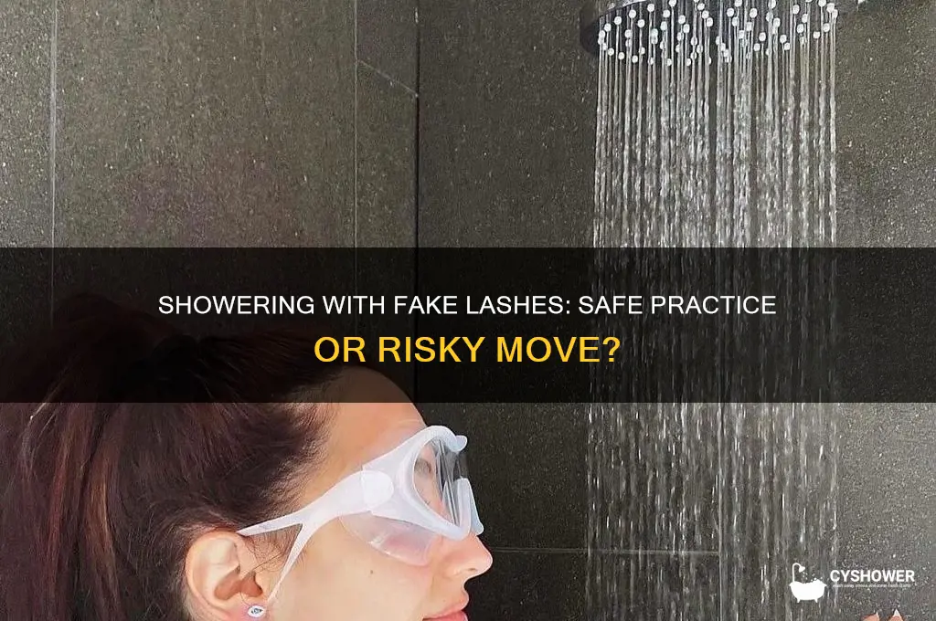 can you leave fake eyelashes on in the shower