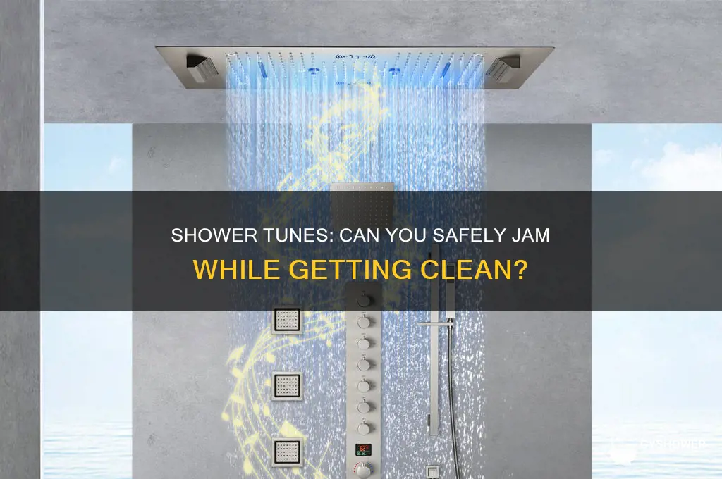 can you listen to music in the shower